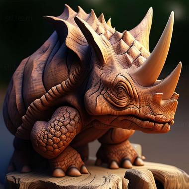 3D model Machairoceratops (STL)